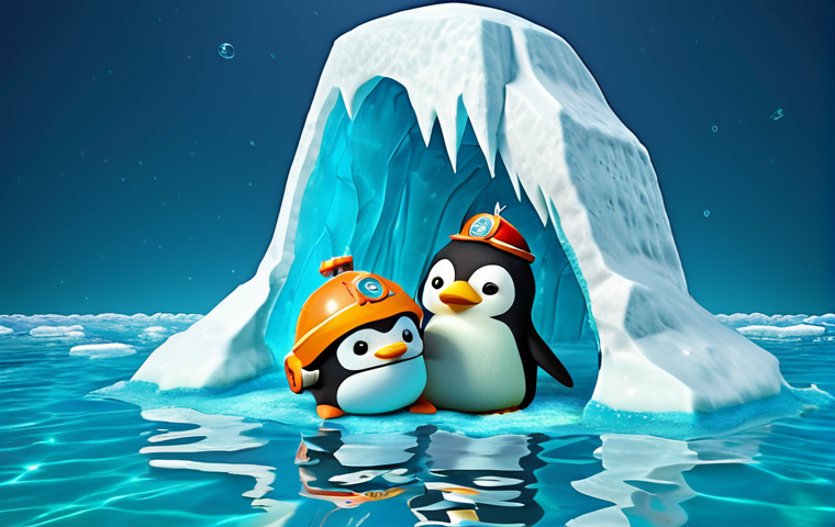 "Octonauts characters Captain Barnacles, Kwazii, and Peso Penguin rescuing a baby penguin trapped in an iceberg, vibrant colors, underwater scene, cartoon style."