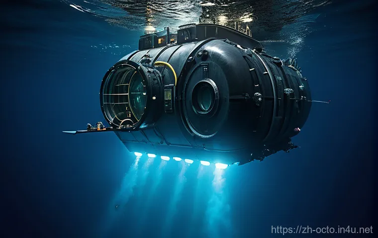옥토넛과 수중 탐험 장비 소개 - **Deep Sea Pioneer: The "Fendouzhe" Submersible**
    "A stunning, high-resolution, realistic image ...