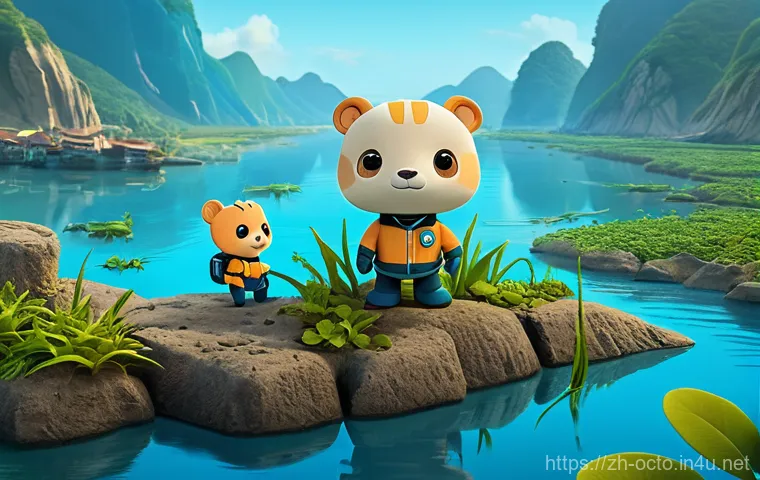 옥토넛의 국내 출시 과정 - **Prompt 1: Octonauts' Yangtze River Expedition**
    "An animated, vibrant, and educational underwa...