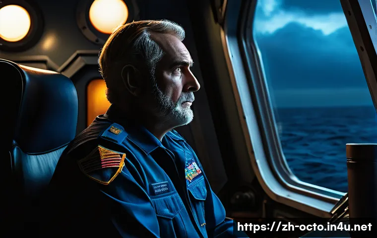 옥토넛 시즌별 가장 슬픈 순간 - **Prompt:** Captain Barnacles stands on the bridge of the Octopod, looking out through the large pan...