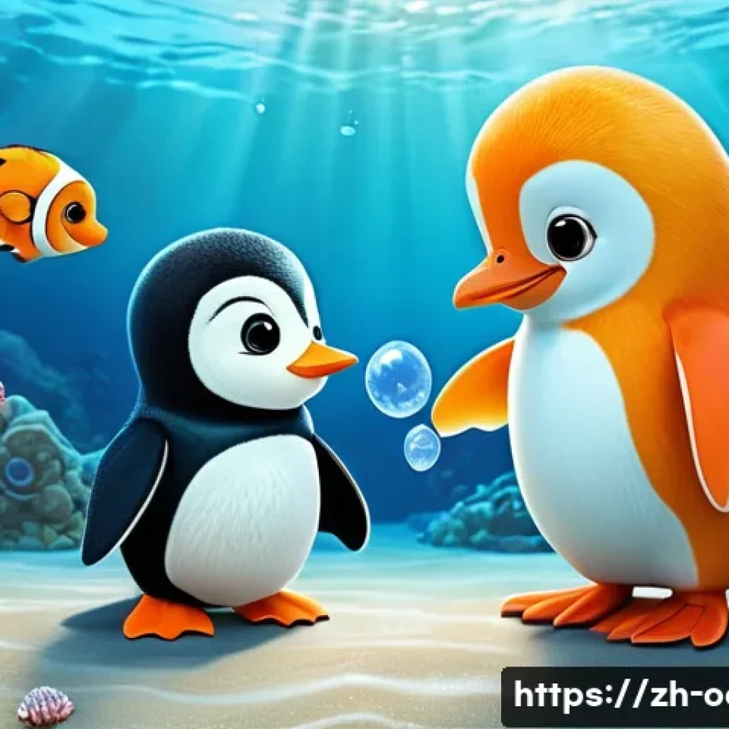 옥토넛 페이소의 의사로서의 역할 - **Prompt 1: Pinto the Compassionate Healer**
    "A heartwarming underwater scene featuring Pinto, t...