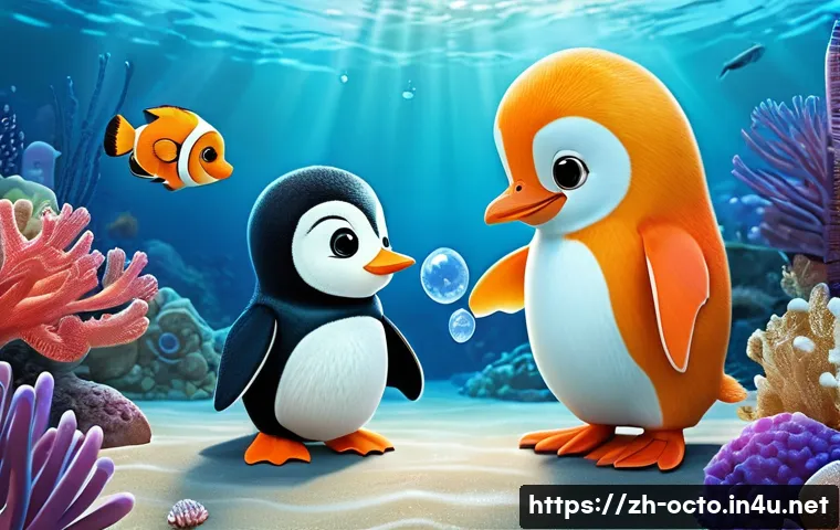 옥토넛 페이소의 의사로서의 역할 - **Prompt 1: Pinto the Compassionate Healer**
    "A heartwarming underwater scene featuring Pinto, t...