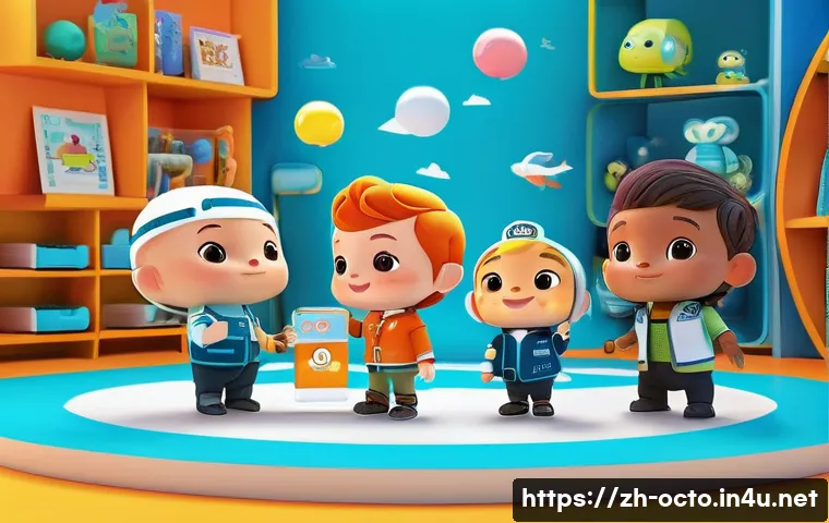 옥토넛 팬덤 커뮤니티 활동 - A lively online fan community scene featuring diverse characters of various ages and ethnicities ent...