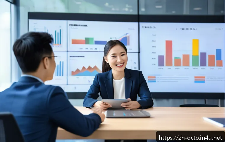 옥토넛 탐험에서의 리더십 사례 - A dynamic corporate team meeting scene in a modern high-tech office, showcasing diverse professional...
